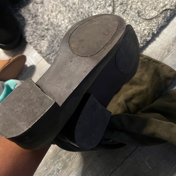 Knee-High Faux Suede Boots - Picture 3 of 5